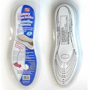 1 Pair Memory Foam Shoe Insoles Unisex Insert
